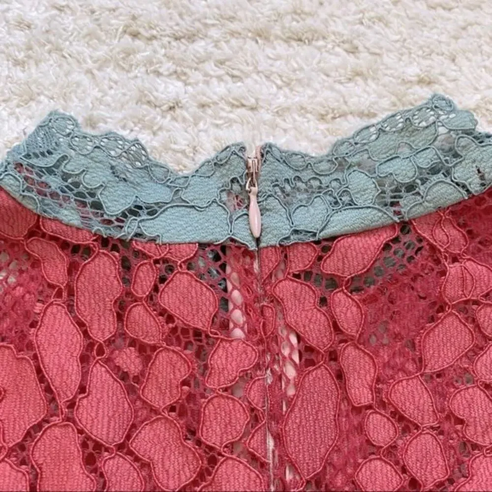 ALEXIS Vedette Victorian Lace Mini Dress Size L